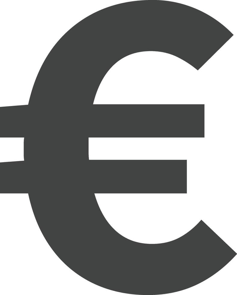 euro currency symbol design vector