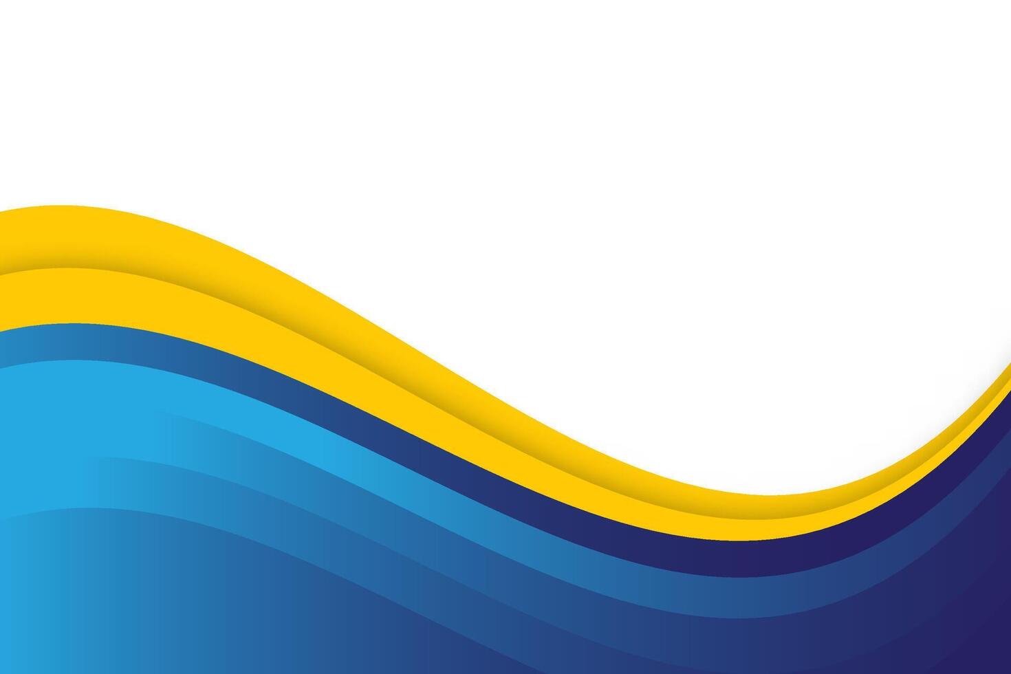 Blue wave banner vector