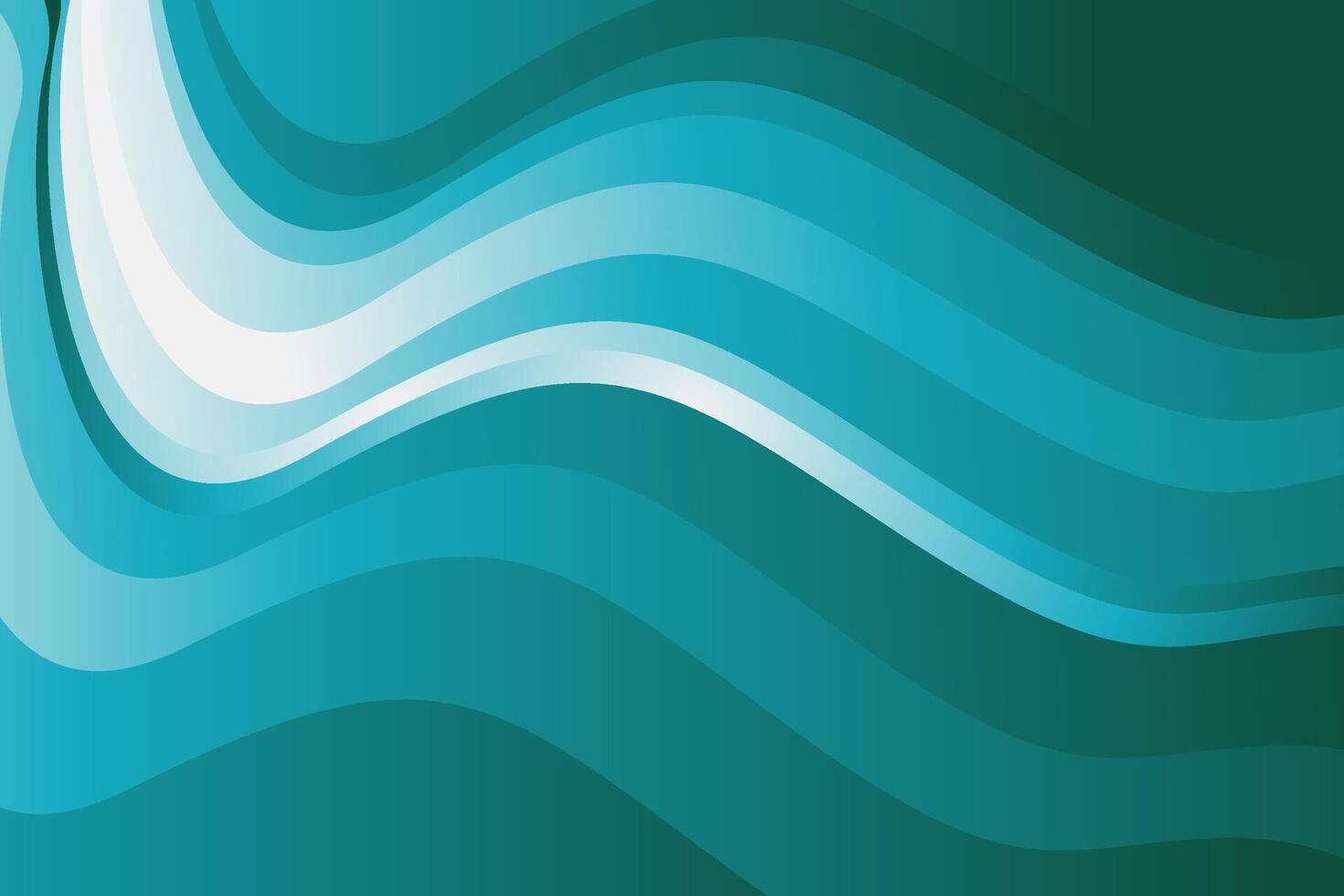 Water blue waves background vector