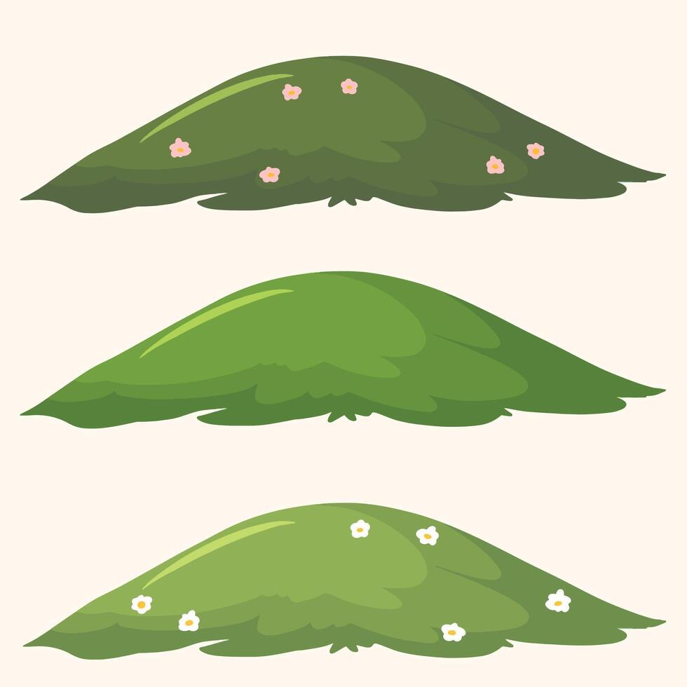 meadow with flowers vector