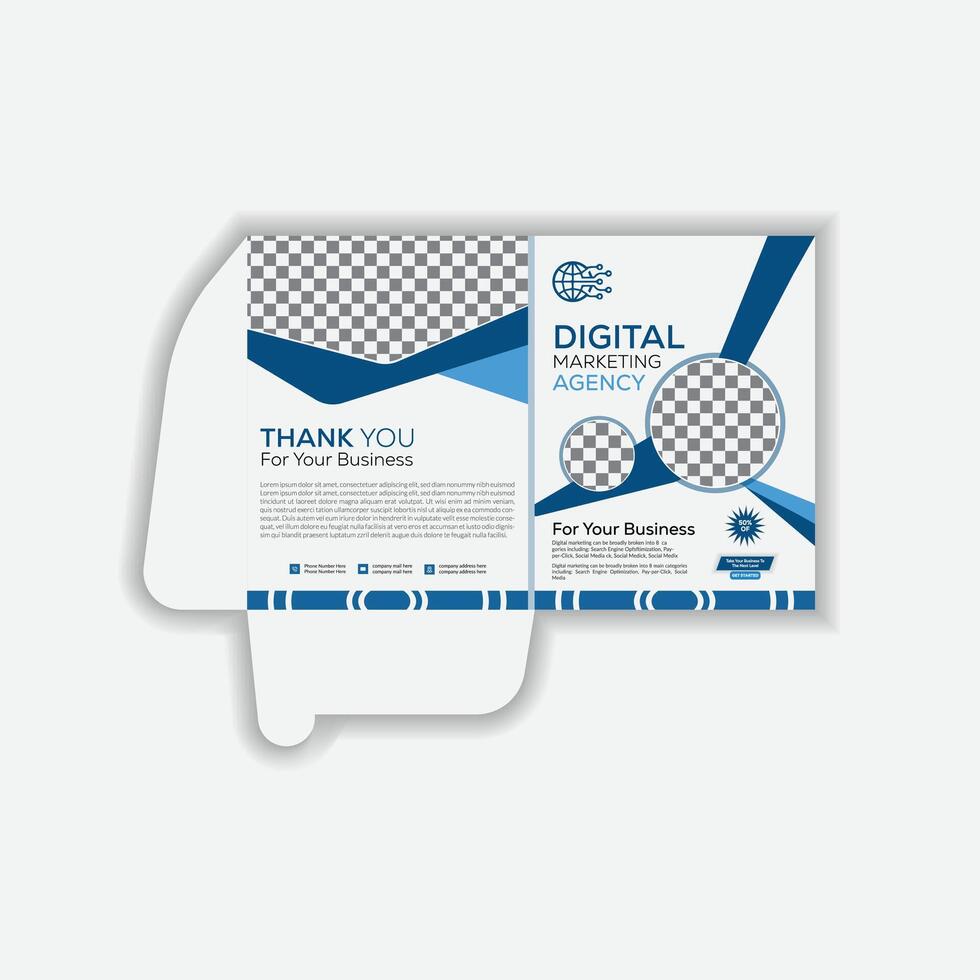 Business folder for files, design Templates. vector