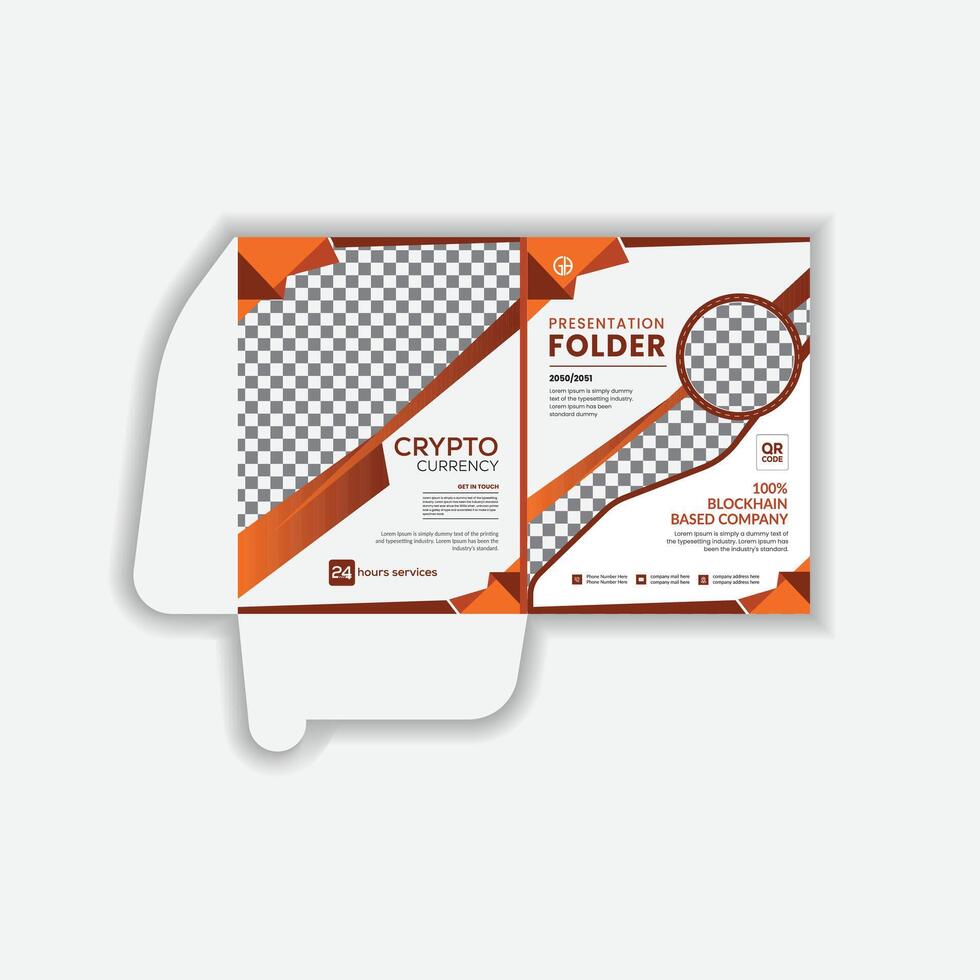 Business folder for files, design Templates. vector