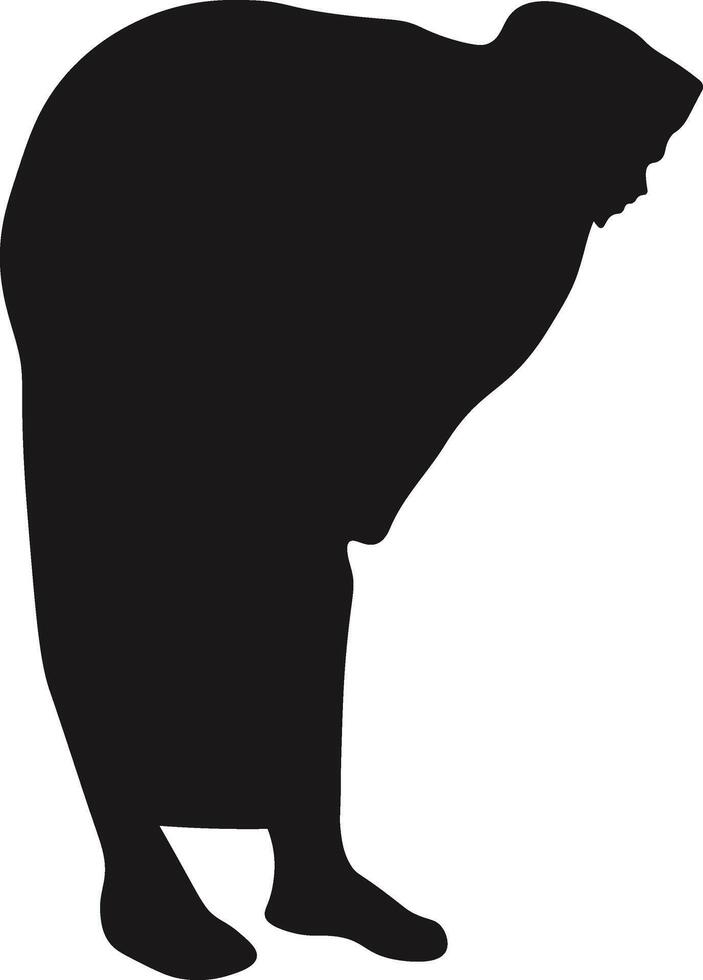 Muslim Pray Silhouette Isolated on White Background. Illustration Design. vector