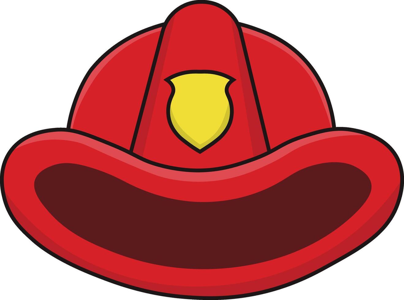 Firefighter Safety Gear Icon. Isolated on White Background vector