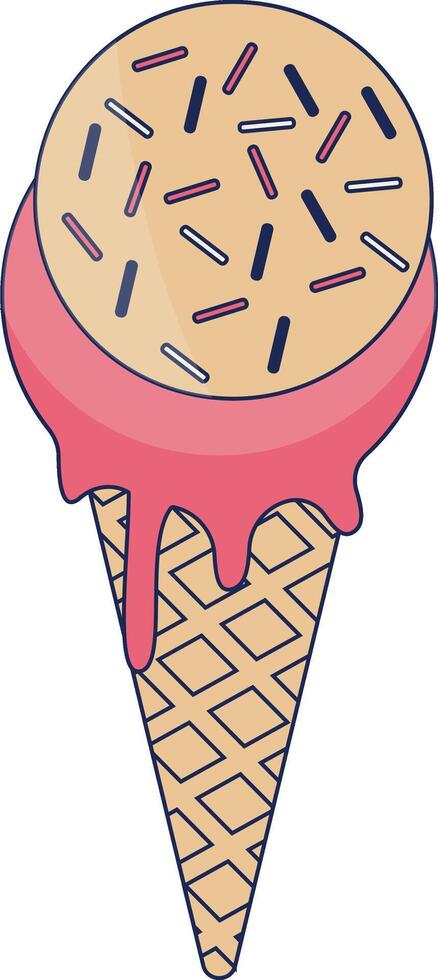 Illustration of Summer Beach Vacation in Flat Style. Isolated on White Background vector