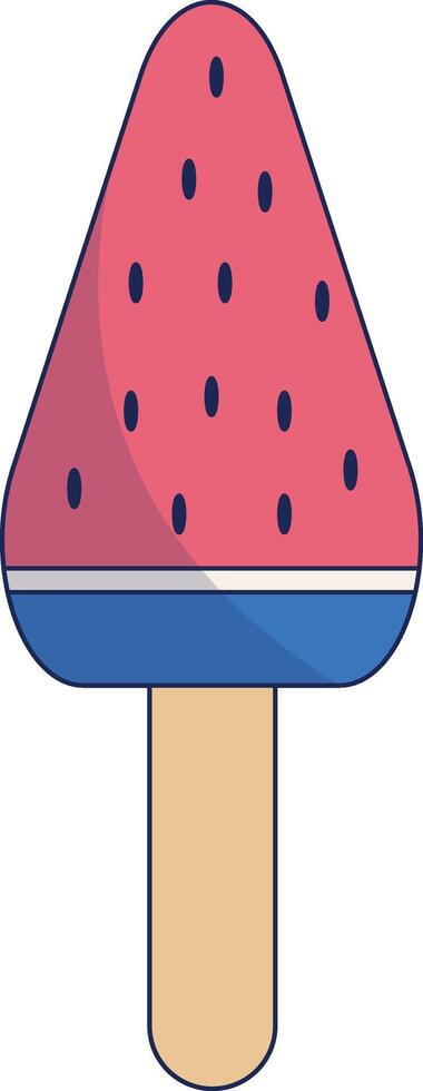 Illustration of Summer Beach Vacation in Flat Style. Isolated on White Background vector