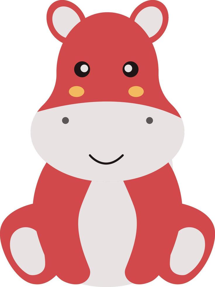 Cute Wildlife Animals with Flat Cartoon Style vector