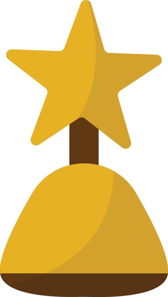 Gold Award Icon. Isolated on White Background. Illustration Design in Cartoon Style. vector