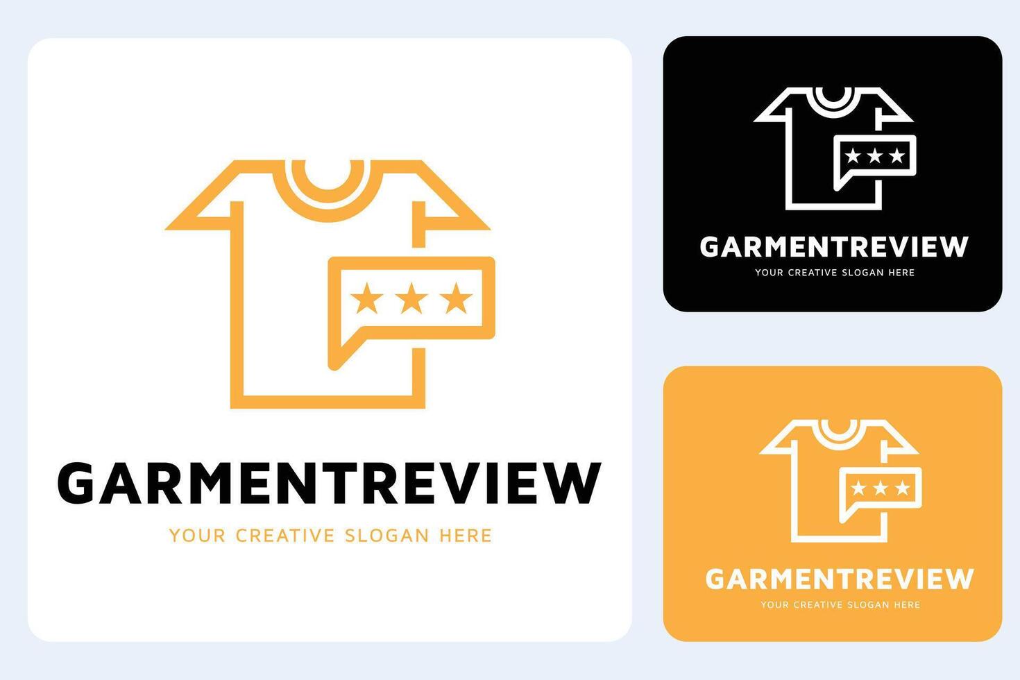 Garment Review Logo Design vector