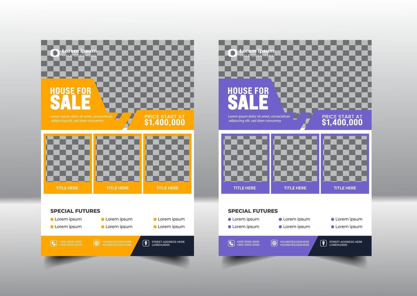 Realstate Flyer modern template, Creative Corporate and modern Flyer design, Real Estate Home Selling, Advertisement, Buy Property, infographic, Corporate Presentation Template vector