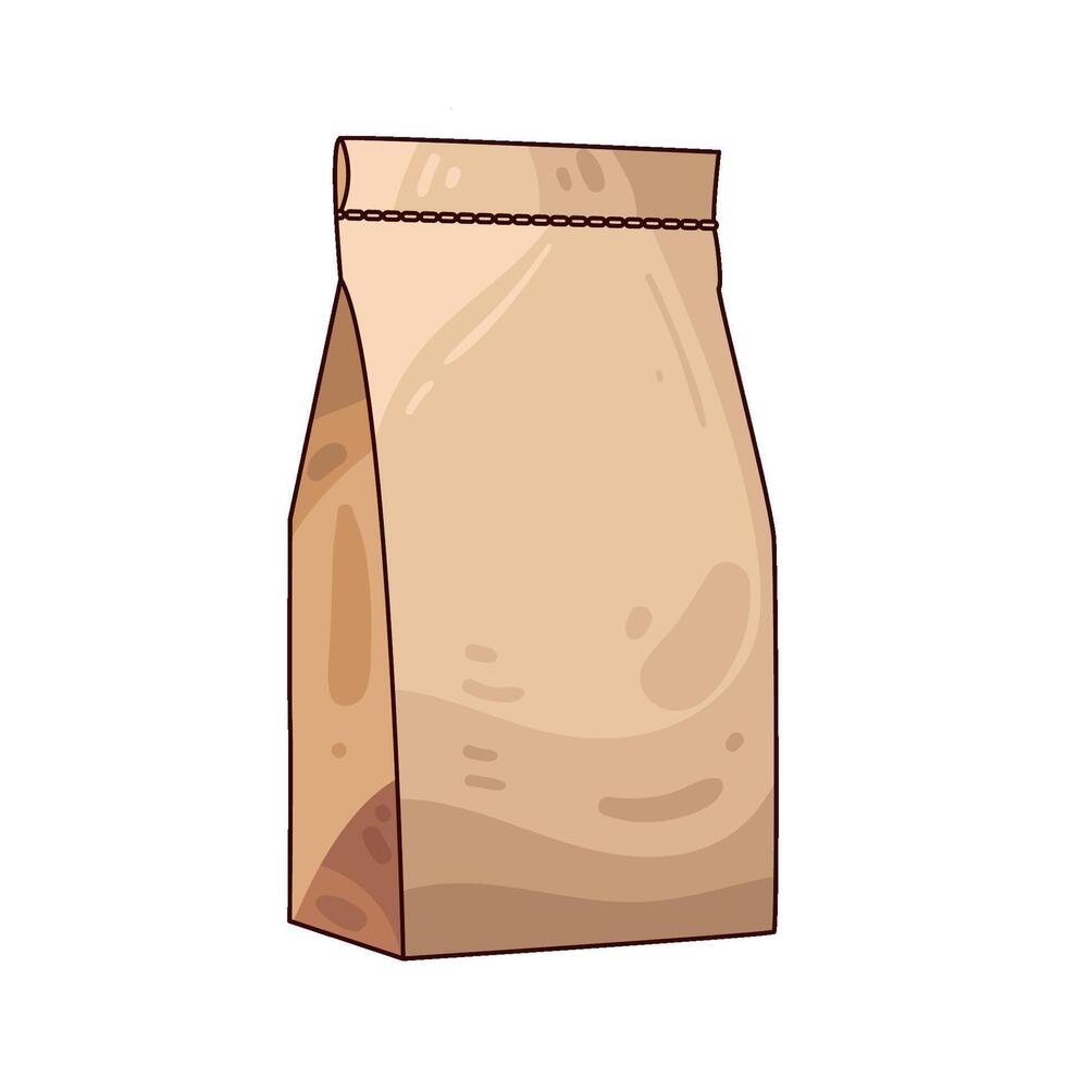 Illustration of paper bag vector