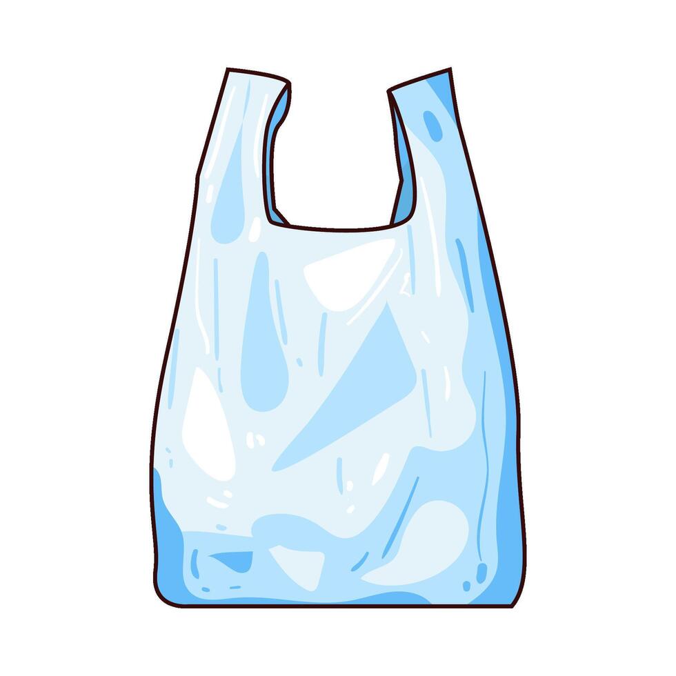 Illustration of plastic bag vector