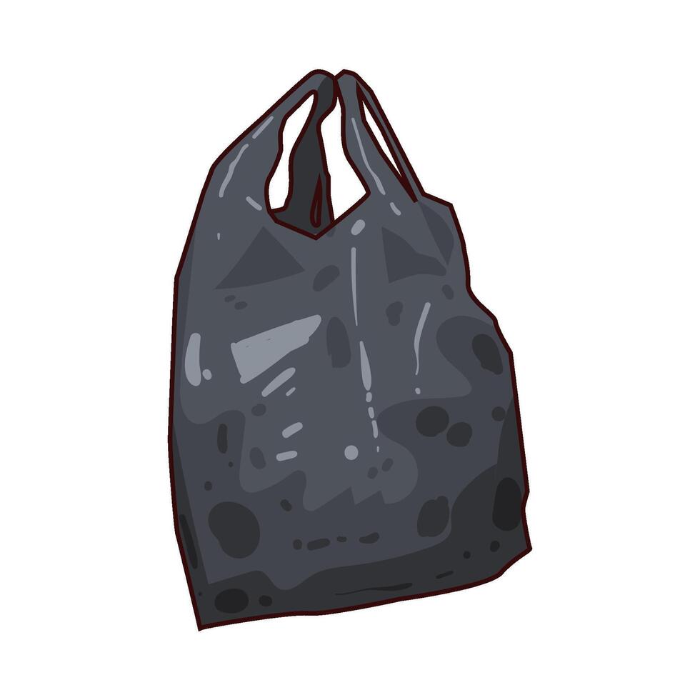 Illustration of plastic bag vector