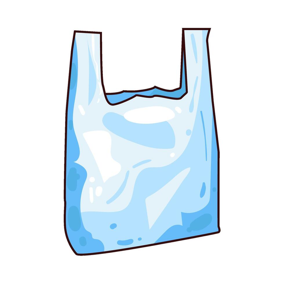 Illustration of plastic bag vector