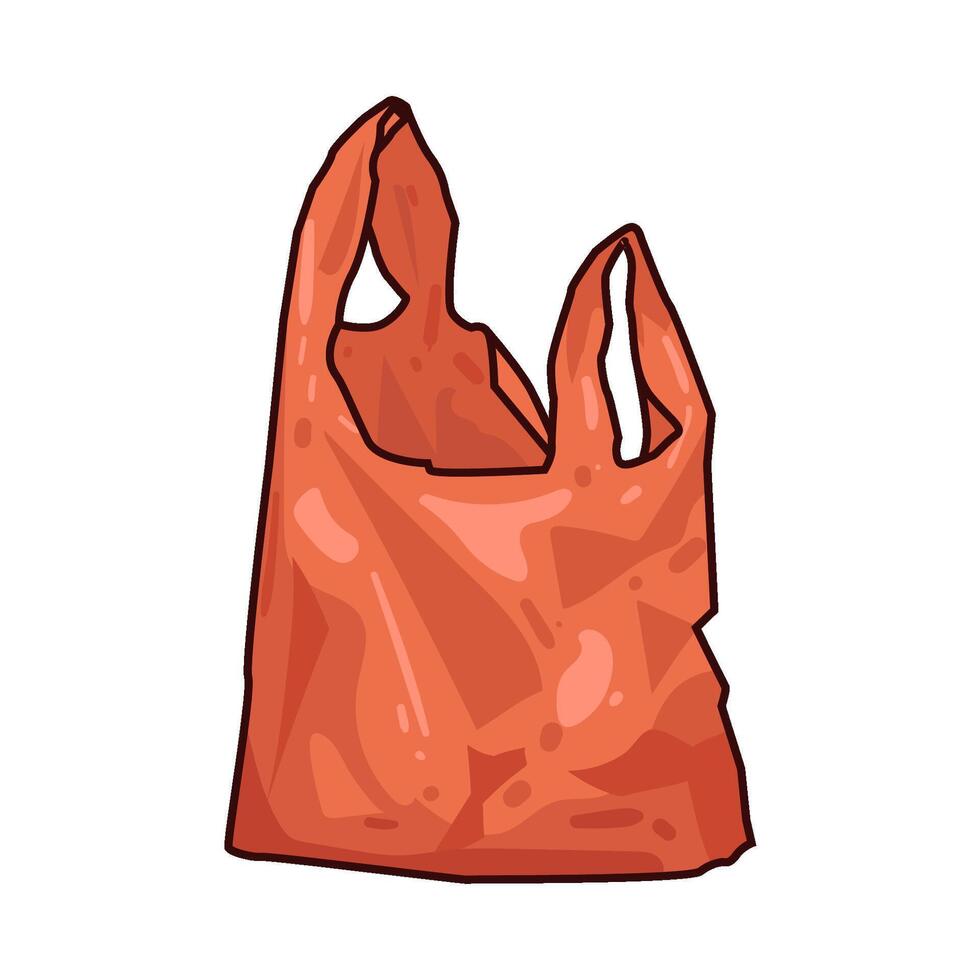 Illustration of plastic bag vector