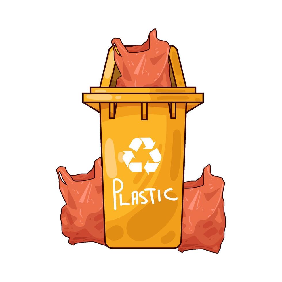 Illustration of recycle bin vector