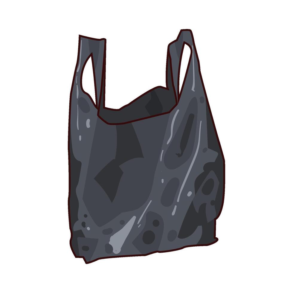 Illustration of plastic bag vector
