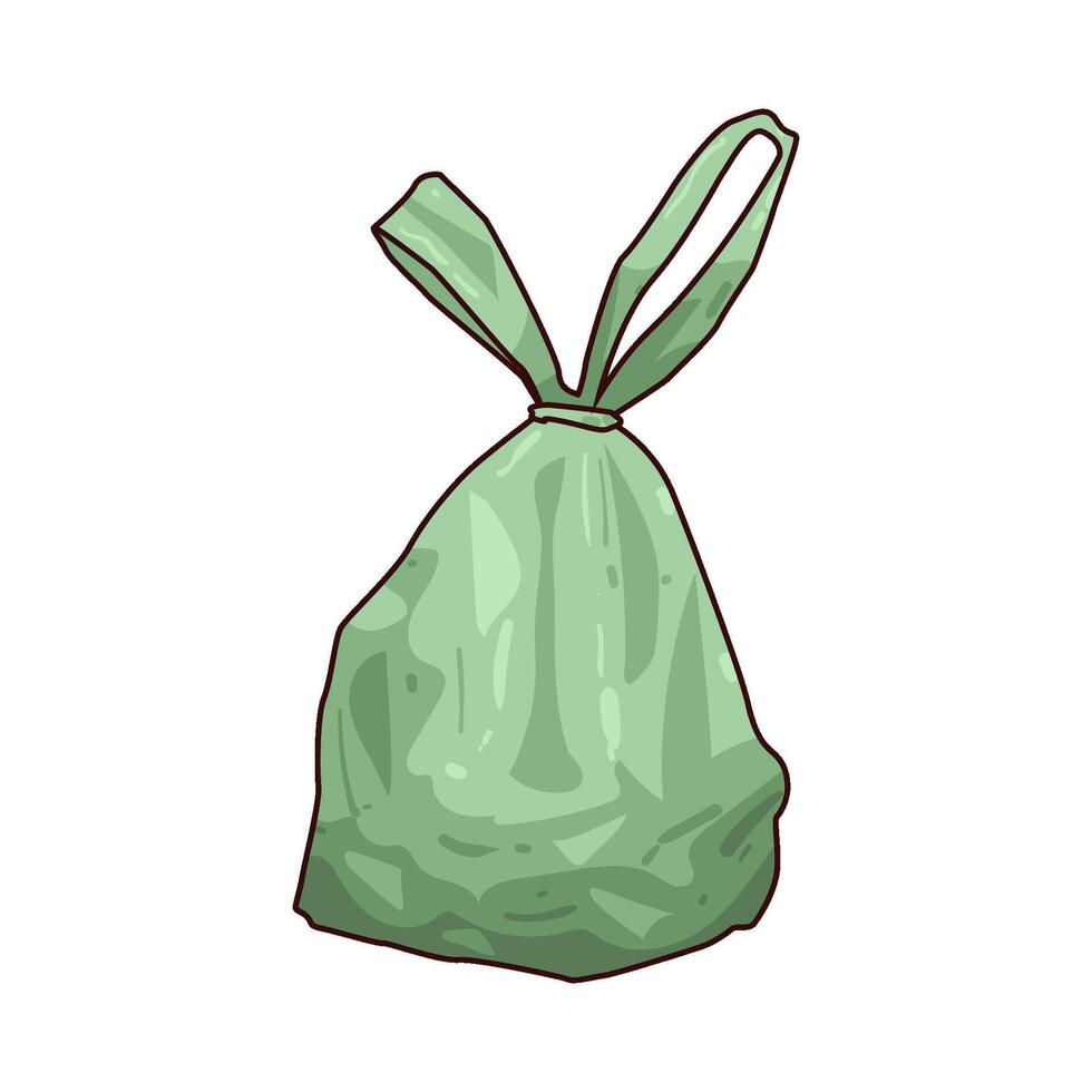 Illustration of plastic bag vector