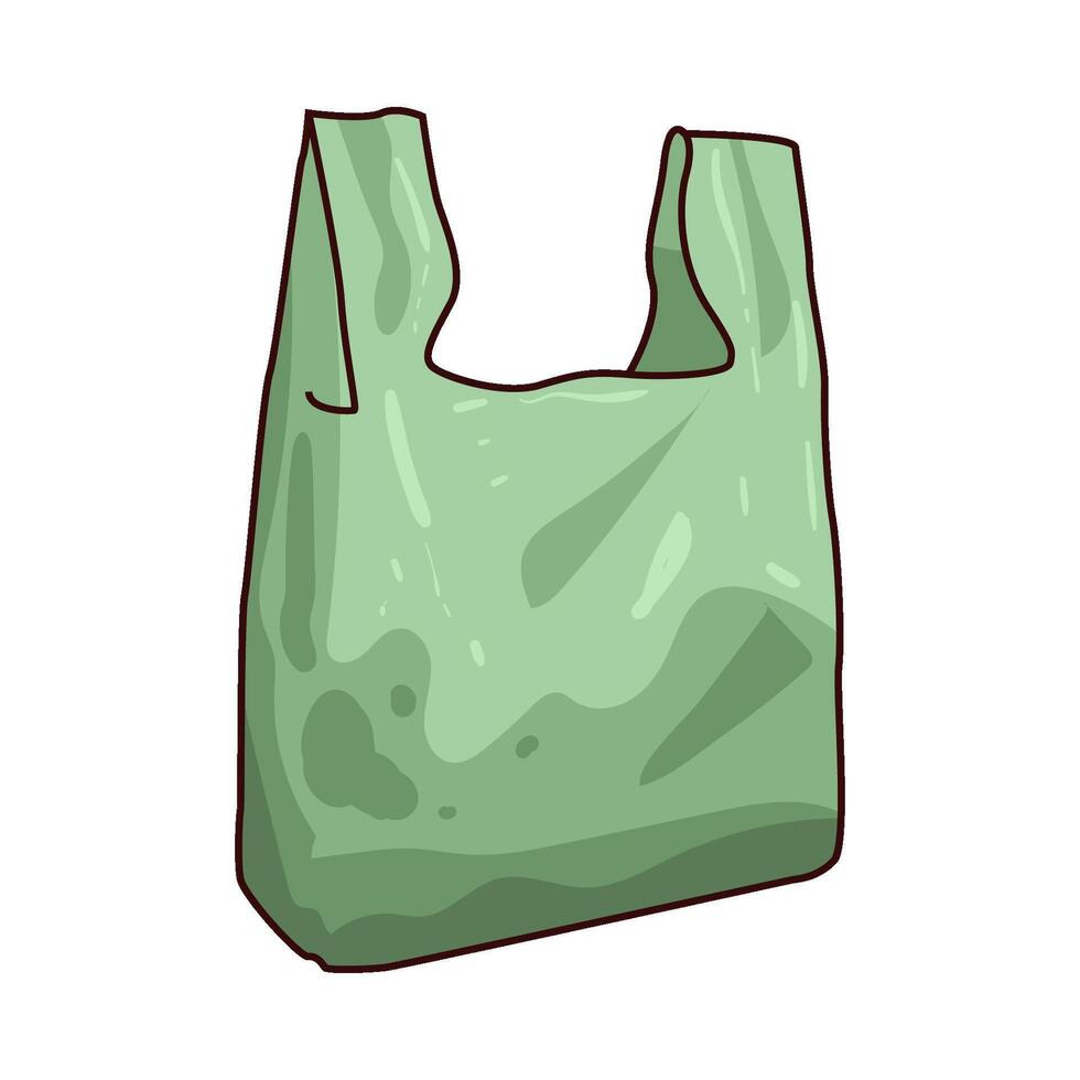 Illustration of plastic bag vector