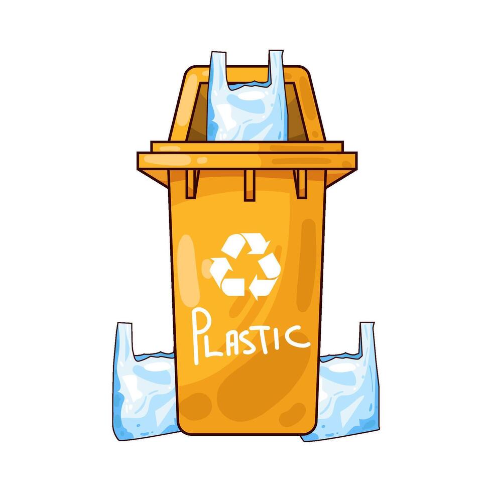 Illustration of recycle bin vector