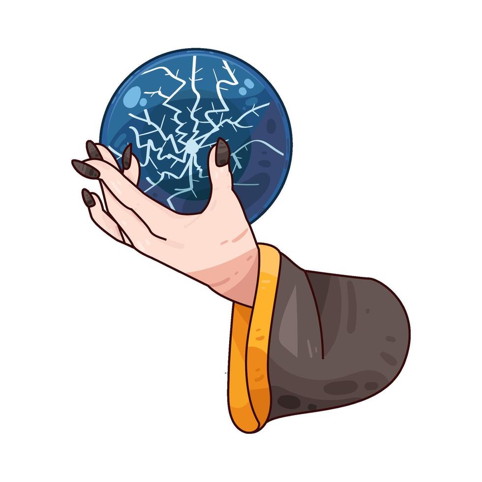Illustration of crystal ball vector