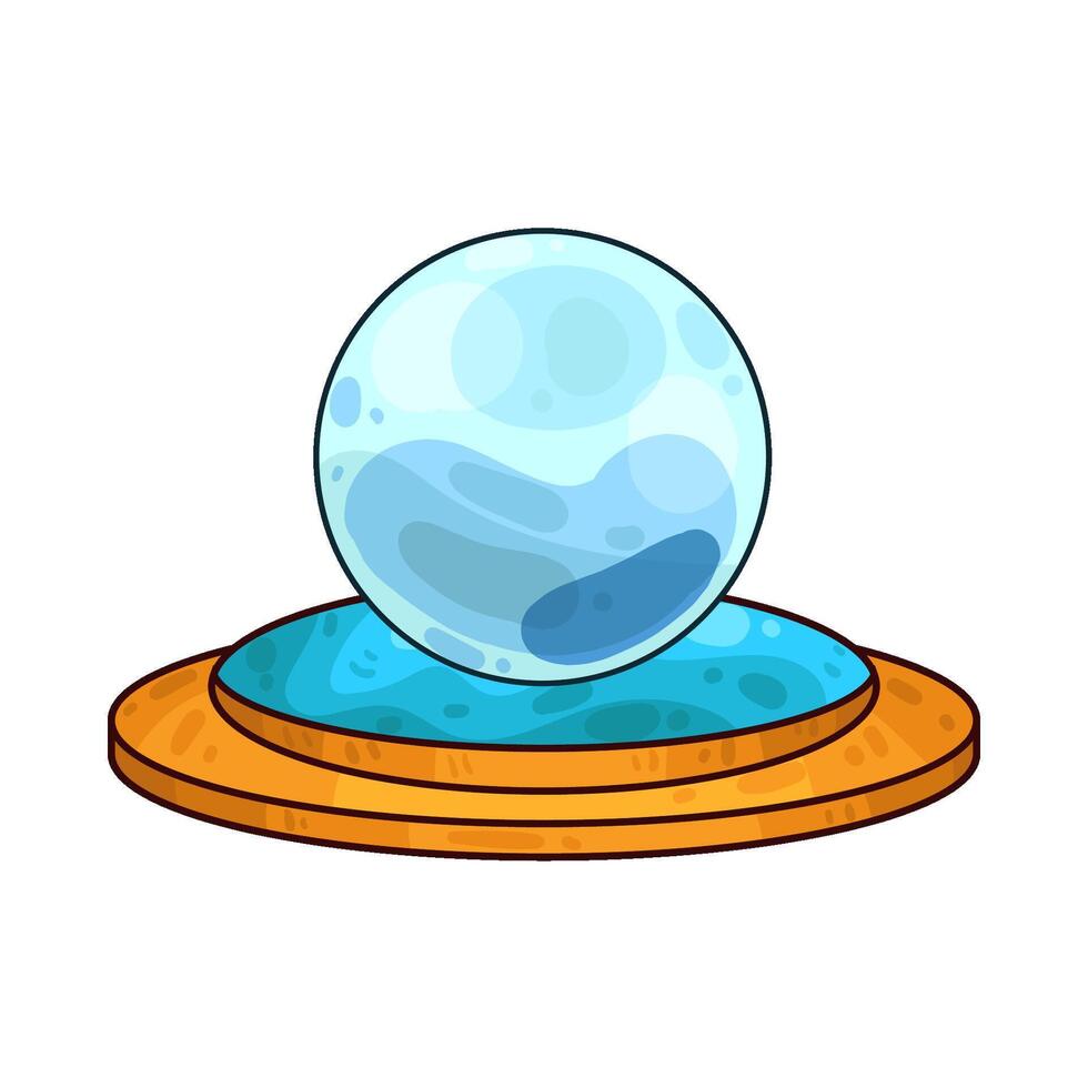 Illustration of crystal ball vector