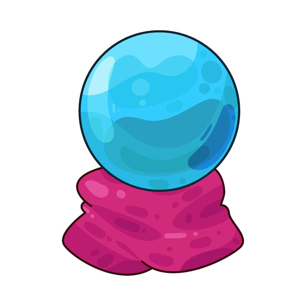 Illustration of crystal ball vector