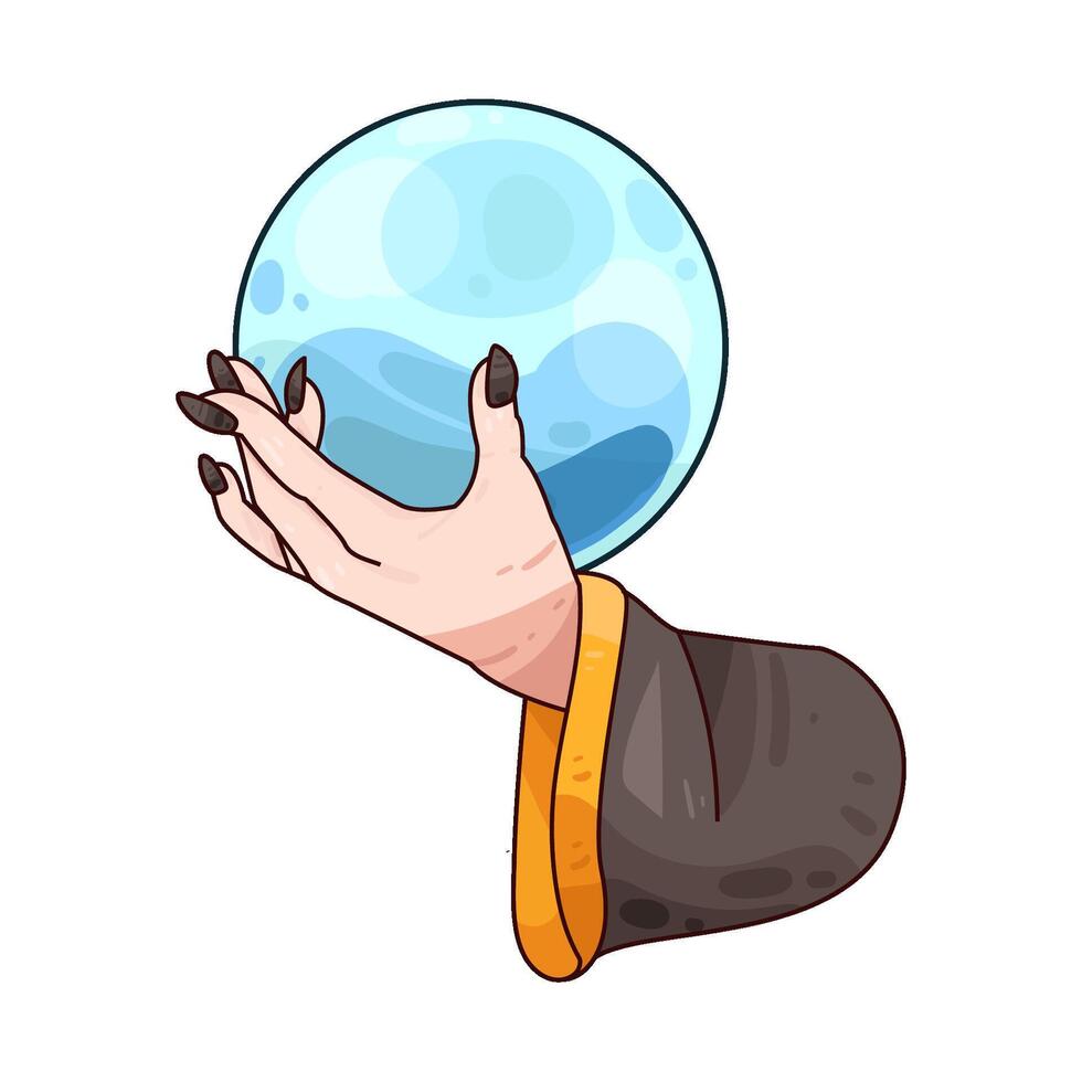 Illustration of crystal ball vector