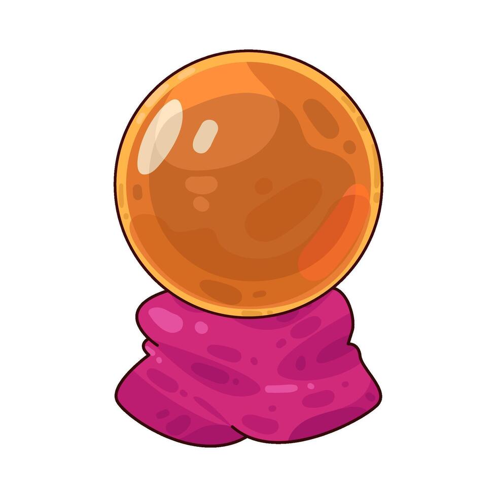 Illustration of crystal ball vector