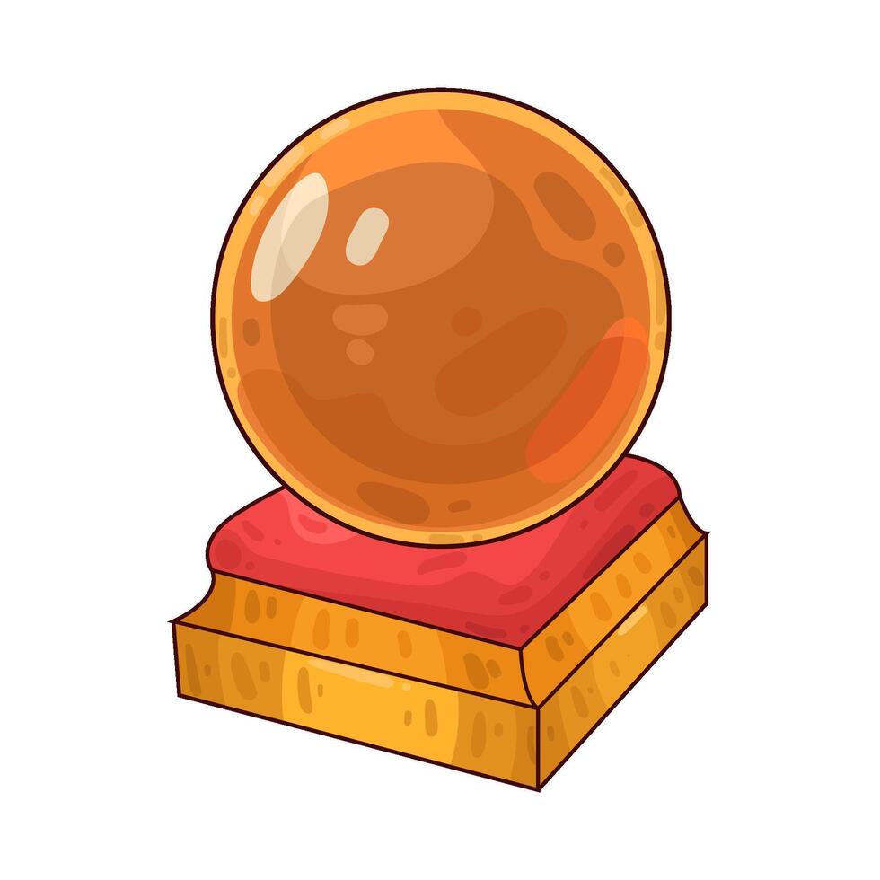 Illustration of crystal ball vector