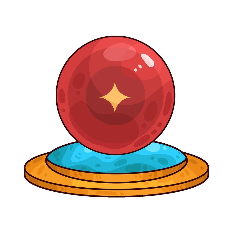 Illustration of crystal ball vector