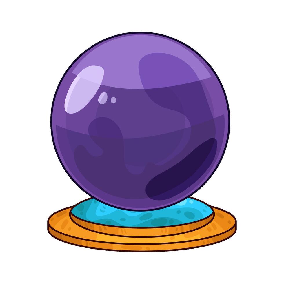 Illustration of crystal ball vector