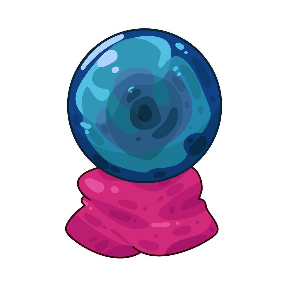 Illustration of crystal ball vector