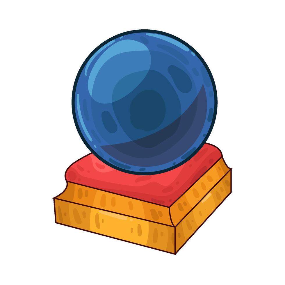 Illustration of crystal ball vector