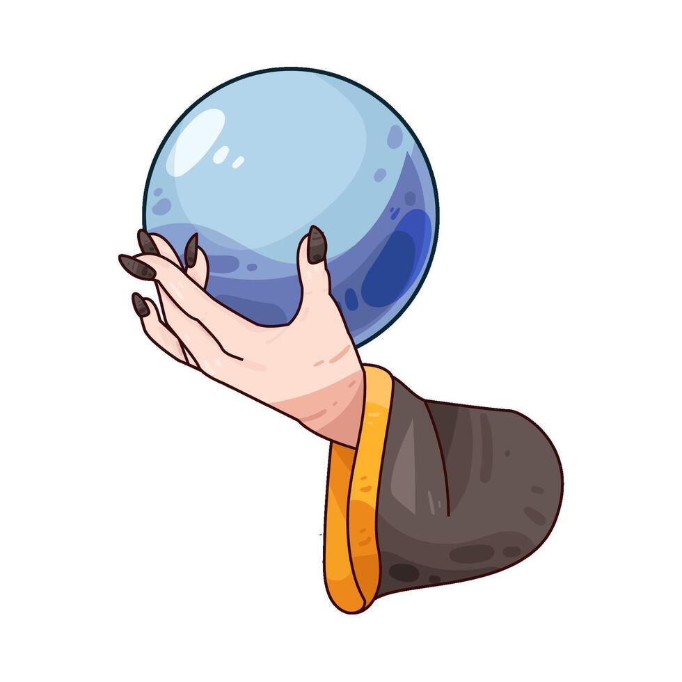 Illustration of crystal ball vector