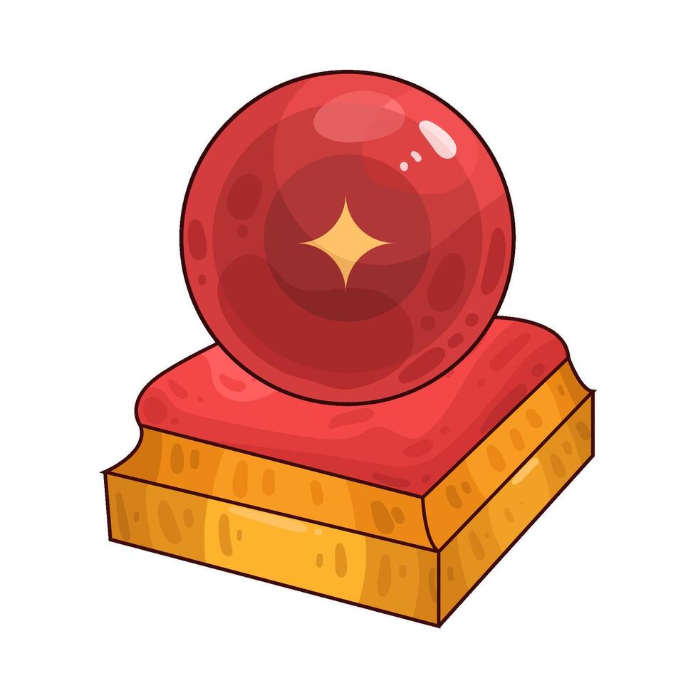 Illustration of crystal ball vector
