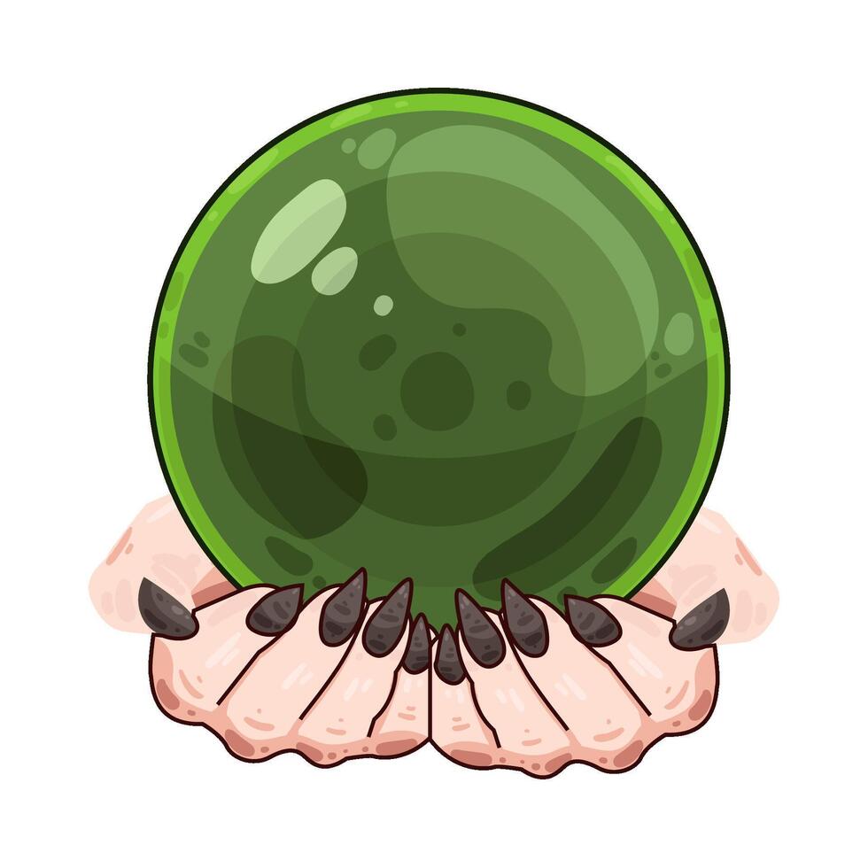 Illustration of crystal ball vector