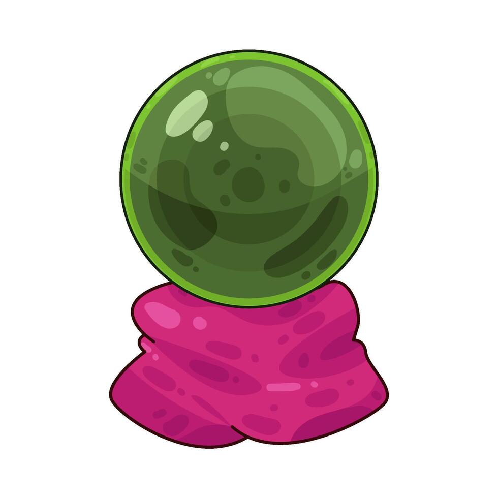 Illustration of crystal ball vector