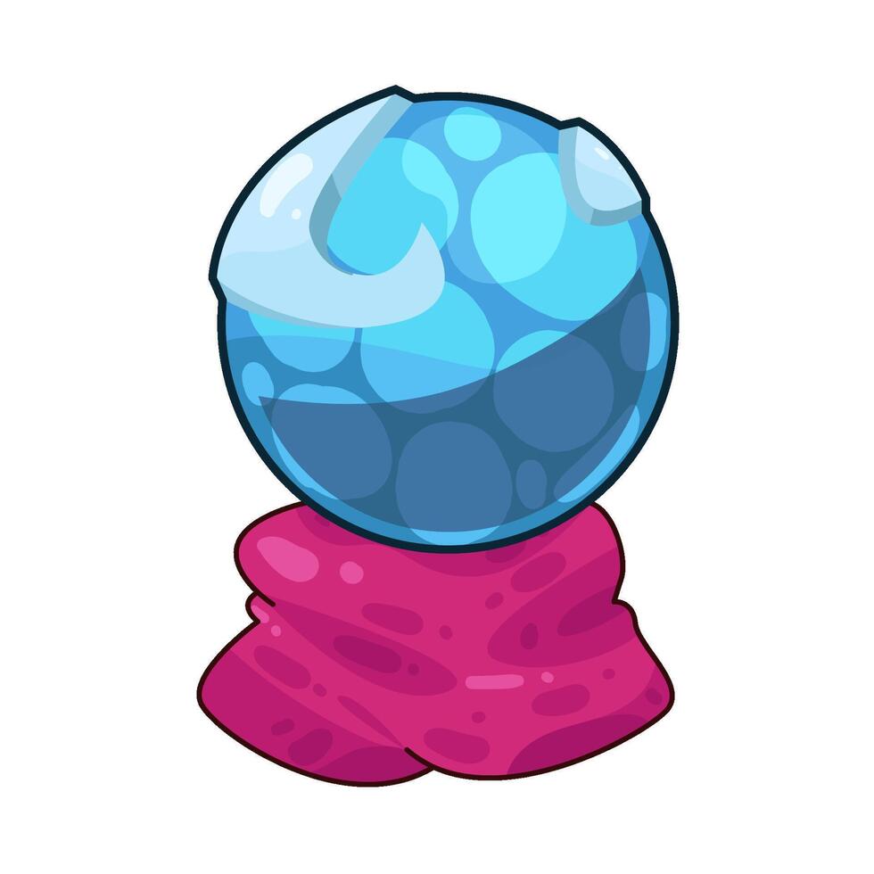 Illustration of crystal ball vector