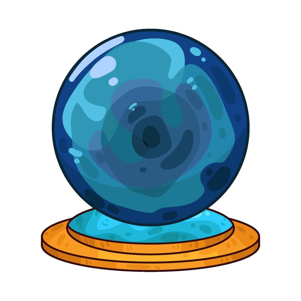 Illustration of crystal ball vector