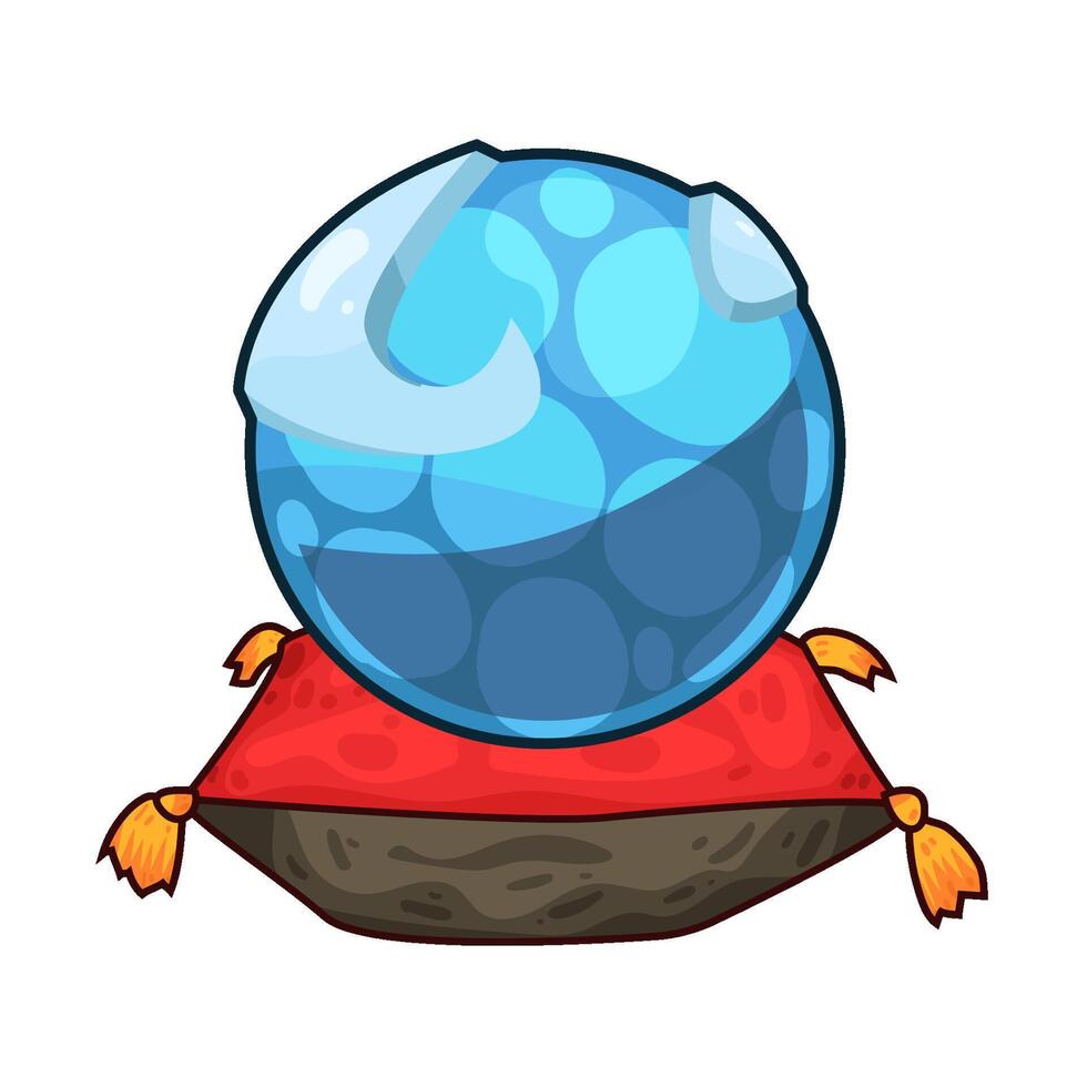 Illustration of crystal ball vector