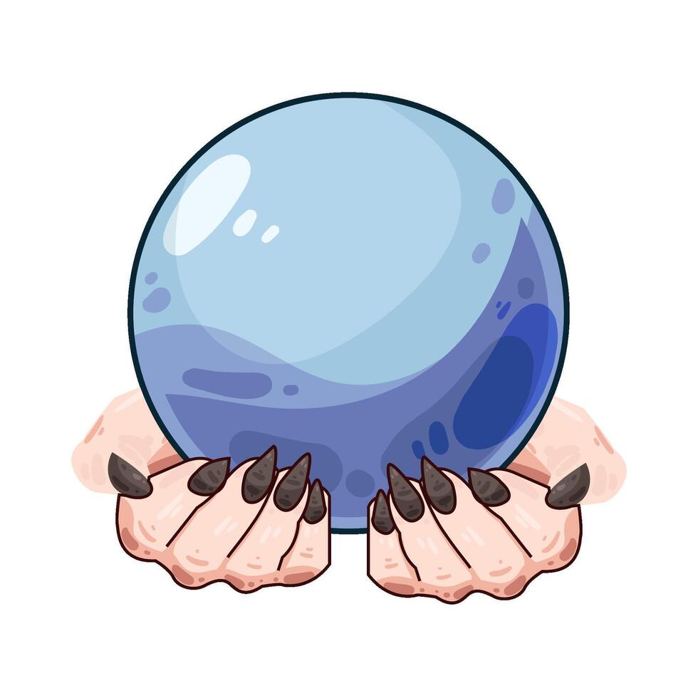 Illustration of crystal ball vector