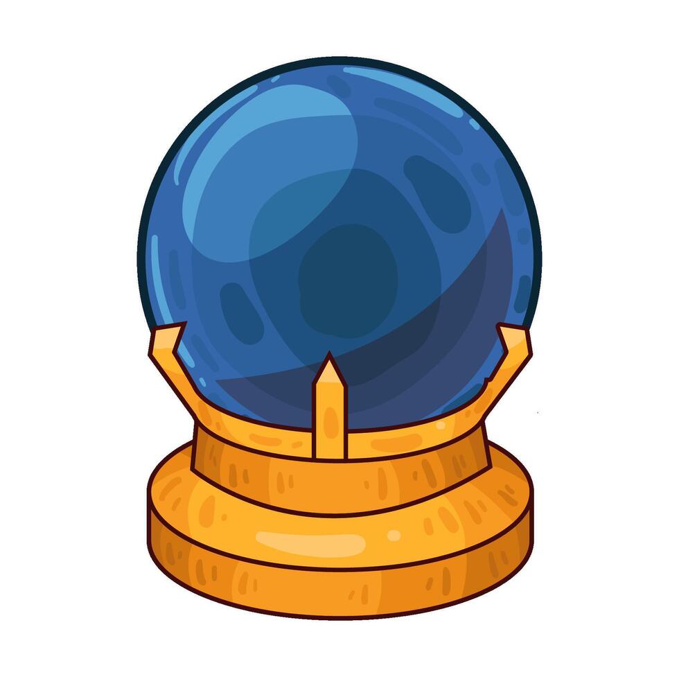 Illustration of crystal ball vector