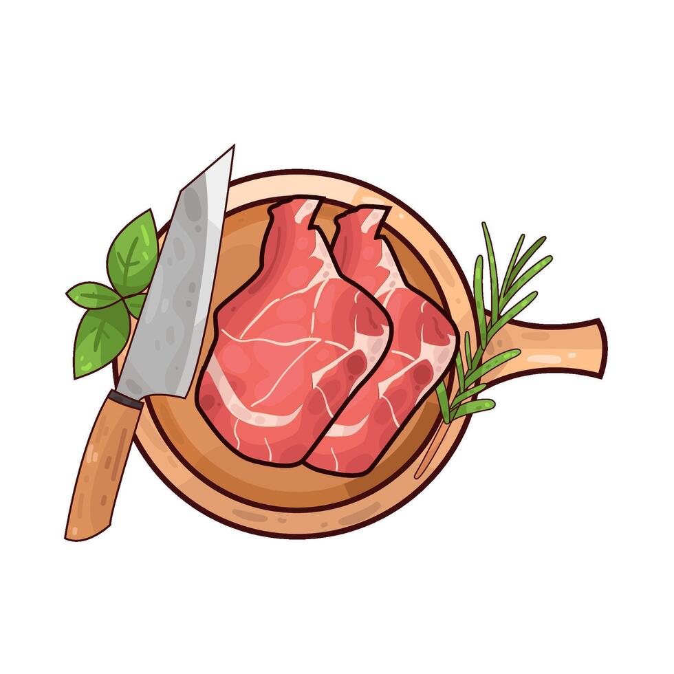 Illustration of meat vector