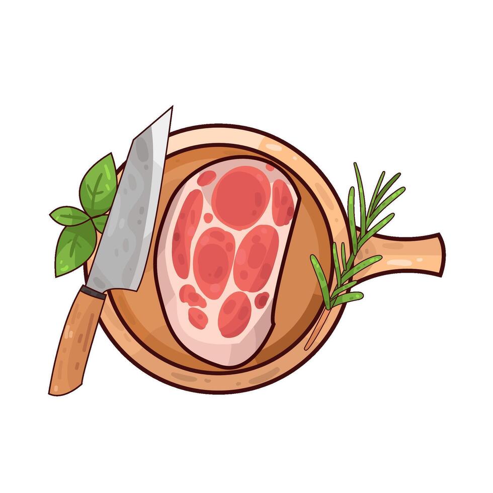 Illustration of meat vector