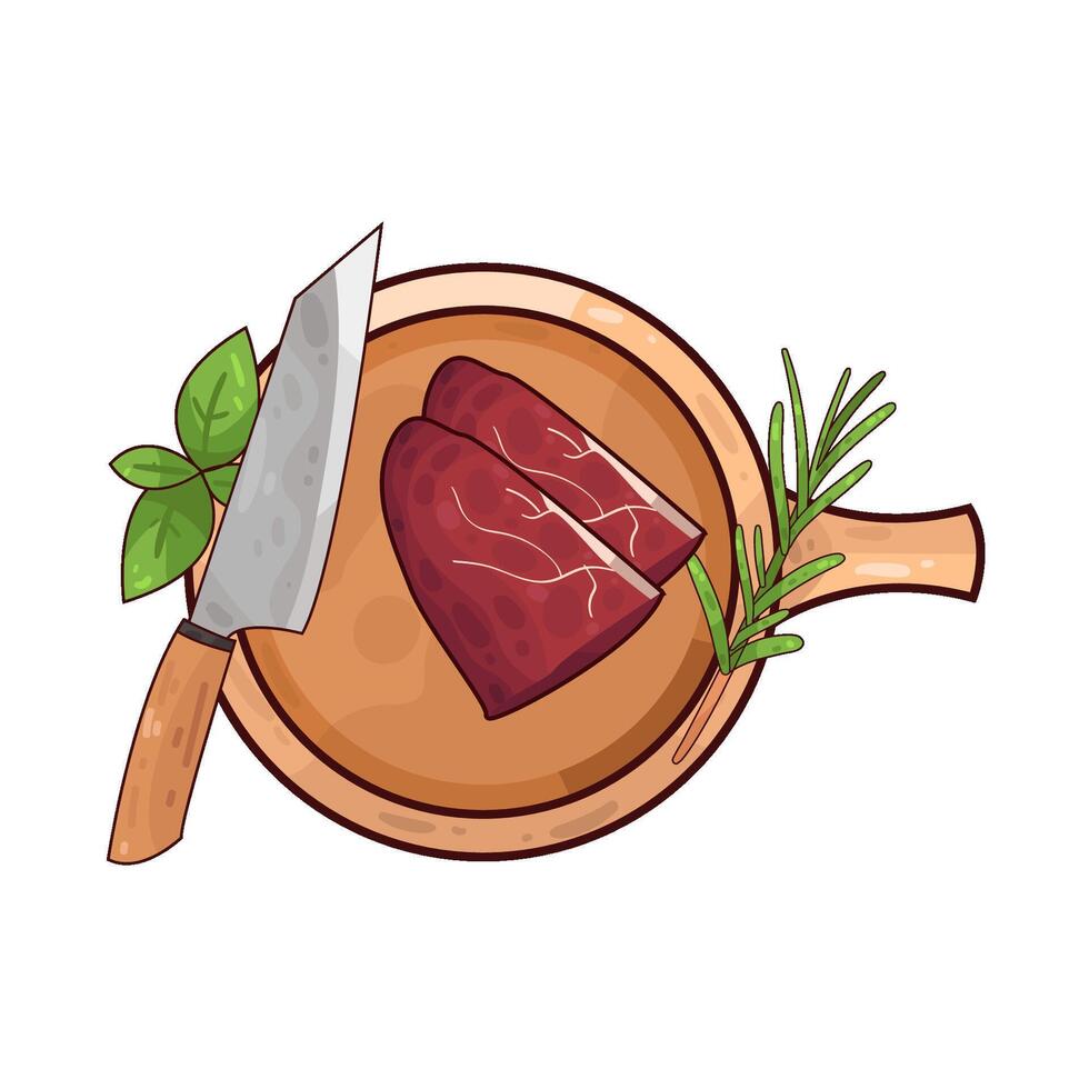 Illustration of meat vector