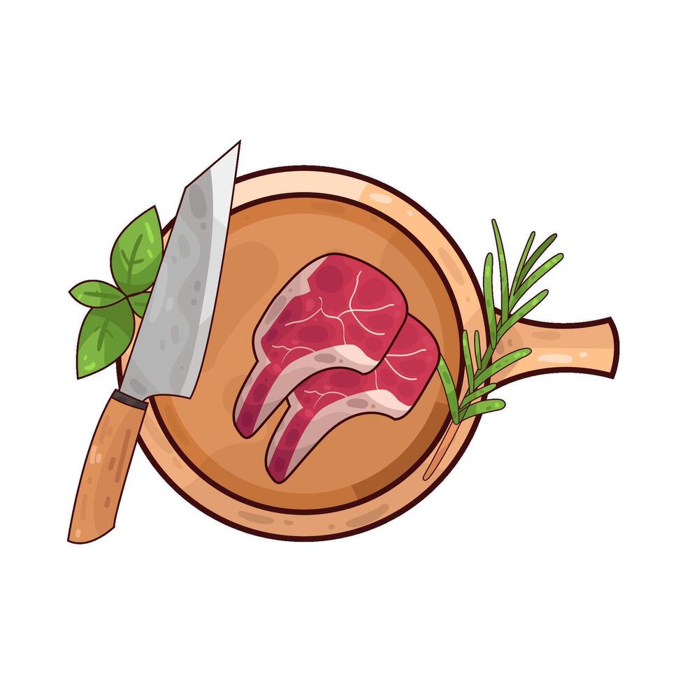 Illustration of meat vector