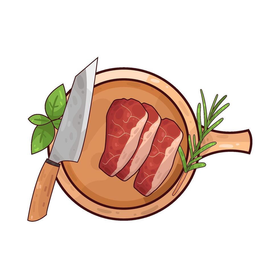 Illustration of meat vector