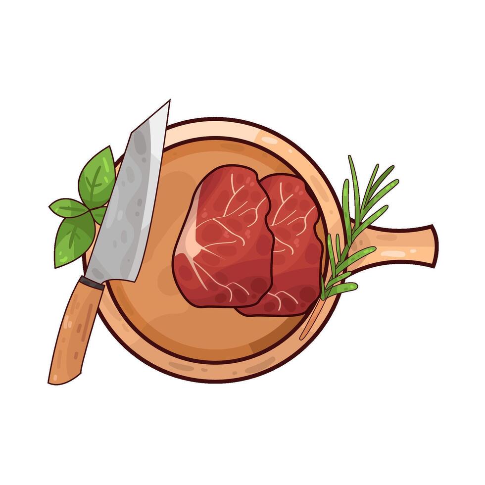 Illustration of meat vector
