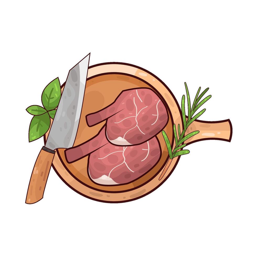 Illustration of meat vector